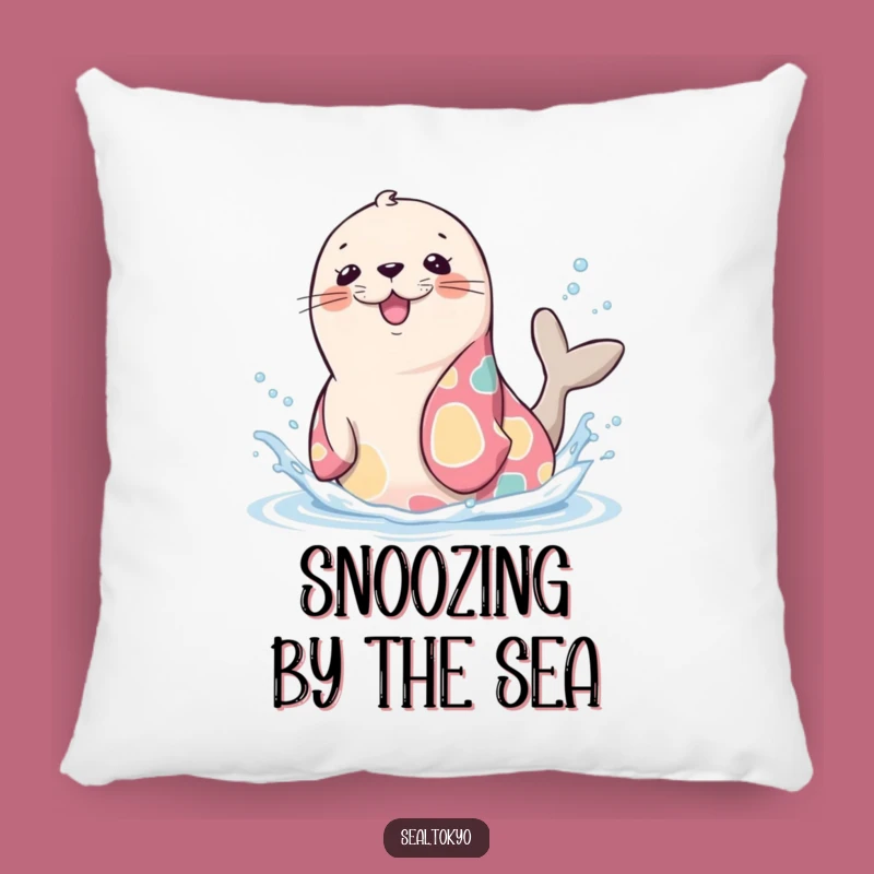 Funny Seal Splash Pillow: Soft Kimono Seal, Adorable Funny Gift for Comfort