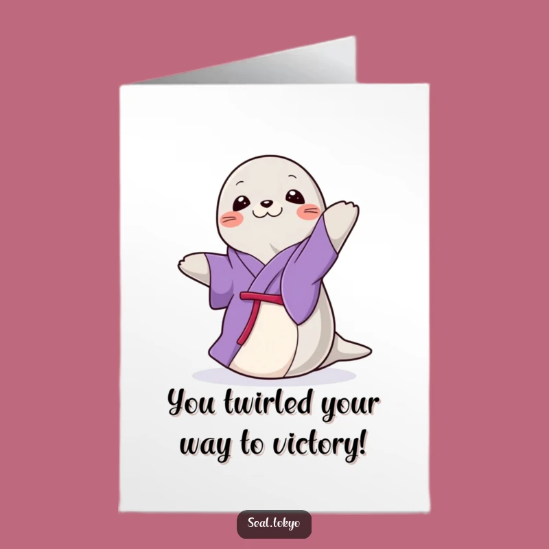 Free Printable Seal Card: Congrats Spin, Top Humorous DIY Gift