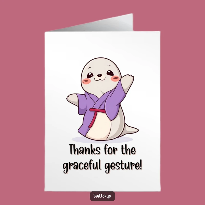 Free Printable Thank You Seal Card: Spin of Thanks, Funny DIY Gift