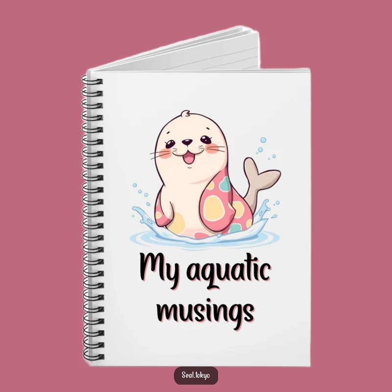 Funny Seal Splash Notebook: Cute Kimono Seal, Perfect Funny Gift for Notes