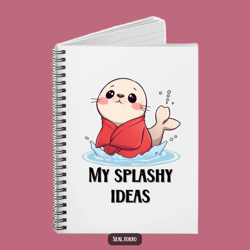 Funny Surprised Seal Splash Notebook: Jot Down Your Surprising Thoughts