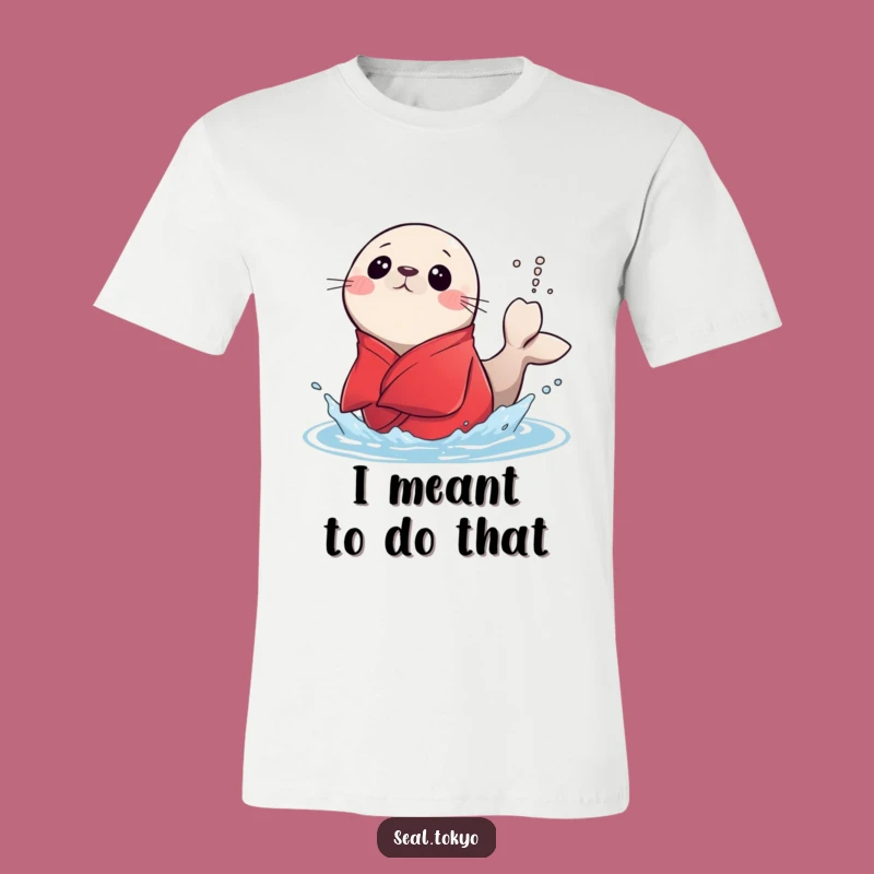 Funny Surprised Seal Splash T-Shirt: Wear the Surprise with Style