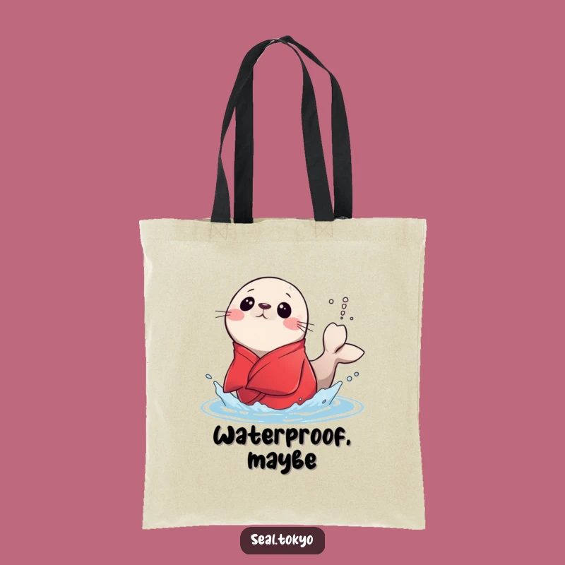 Funny Surprised Seal Splash Tote Bag: Carry Your Laughs and Essentials